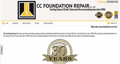 Desktop Screenshot of cc-foundationrepair.com