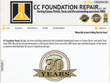 Tablet Screenshot of cc-foundationrepair.com